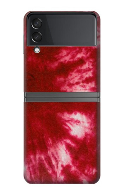 S2480 Tie dye rouge Etui Coque Housse pour Samsung Galaxy Z Flip 4