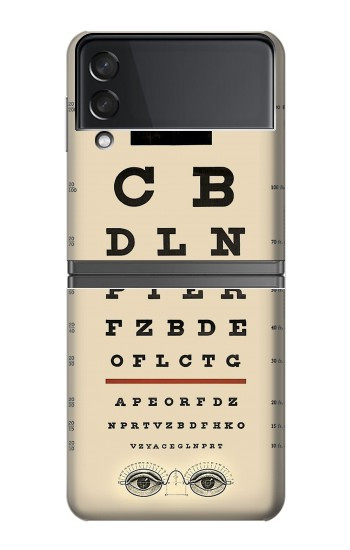 S2502 Tableau d'examen des yeux Etui Coque Housse pour Samsung Galaxy Z Flip 4