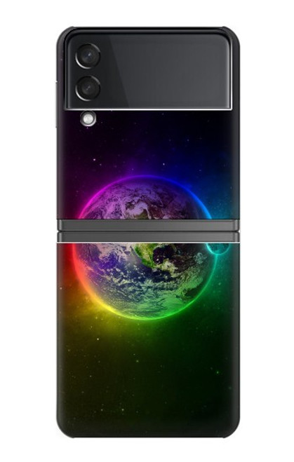 S2570 planète colorée Etui Coque Housse pour Samsung Galaxy Z Flip 4