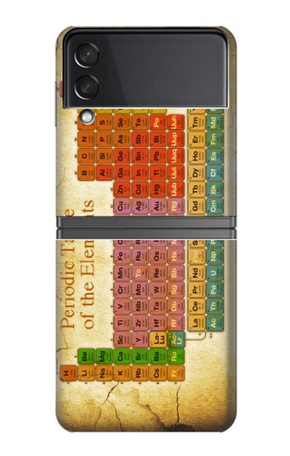 S2934 Millésimé Tableau périodique des éléments Etui Coque Housse pour Samsung Galaxy Z Flip 4