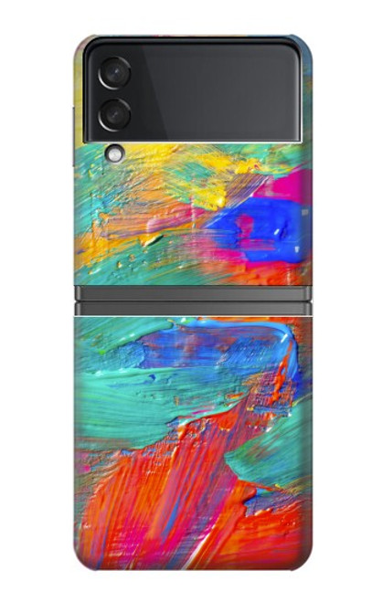 S2942 Peinture Coup de pinceau Etui Coque Housse pour Samsung Galaxy Z Flip 4