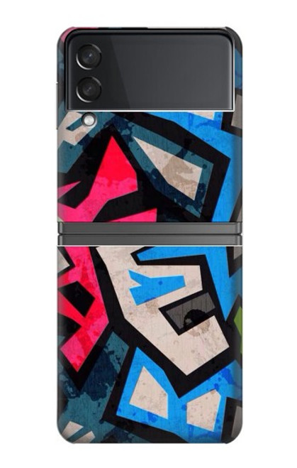 S3445 Art Graffiti rue Etui Coque Housse pour Samsung Galaxy Z Flip 4