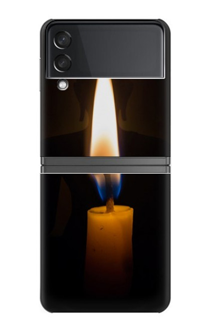 S3530 Bouddha bougie allumée Etui Coque Housse pour Samsung Galaxy Z Flip 4