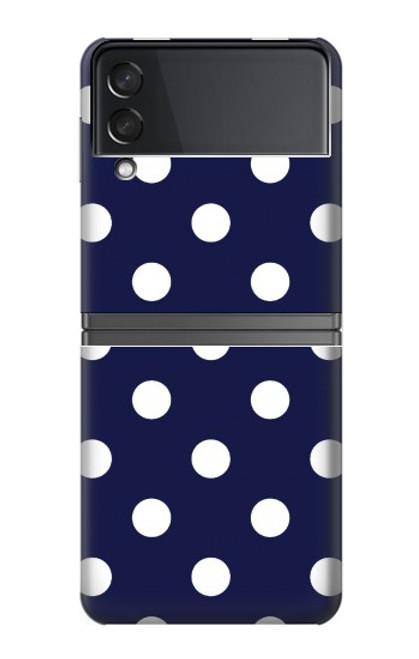 S3533 Bleu à pois Etui Coque Housse pour Samsung Galaxy Z Flip 4