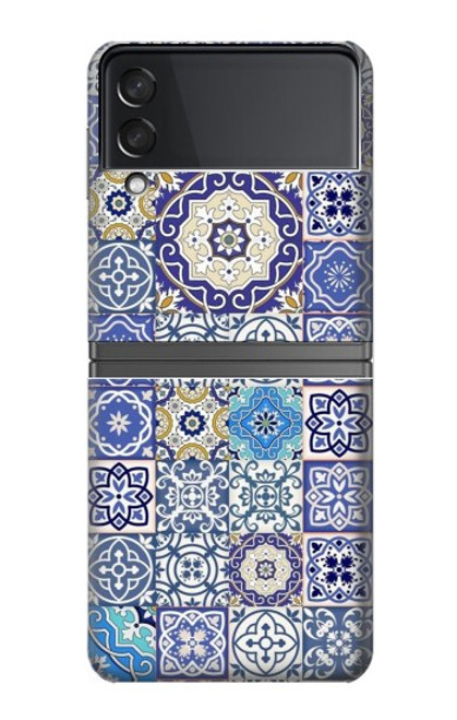 S3537 Motif marocain Mosaïque Etui Coque Housse pour Samsung Galaxy Z Flip 4