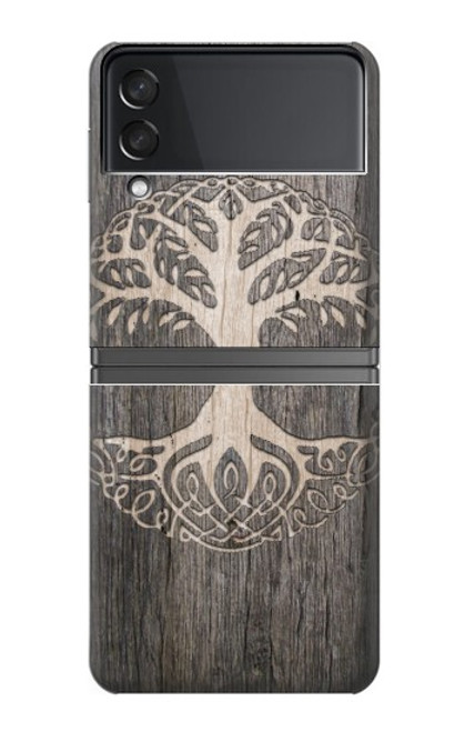 S3591 Viking Arbre de vie Symbole Etui Coque Housse pour Samsung Galaxy Z Flip 4