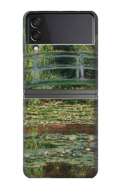 S3674 Claude Monet La passerelle japonaise et la piscine de nénuphars Etui Coque Housse pour Samsung Galaxy Z Flip 4