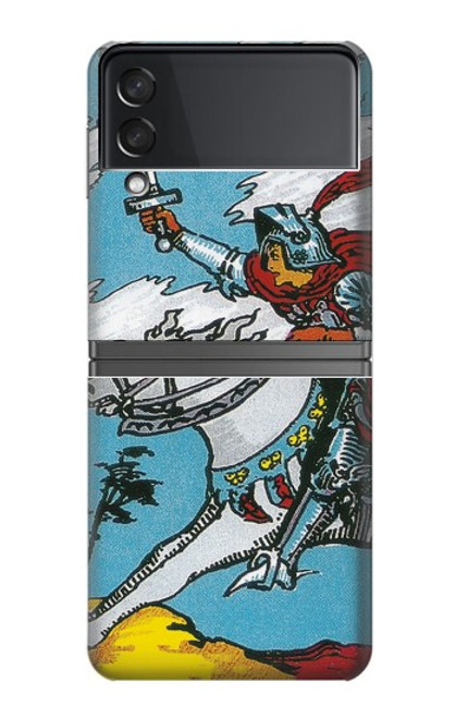 S3731 Carte de tarot chevalier des épées Etui Coque Housse pour Samsung Galaxy Z Flip 4