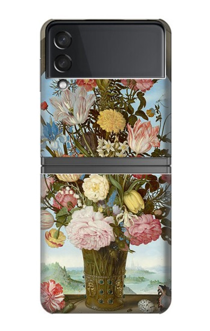 S3749 Vase de fleurs Etui Coque Housse pour Samsung Galaxy Z Flip 4