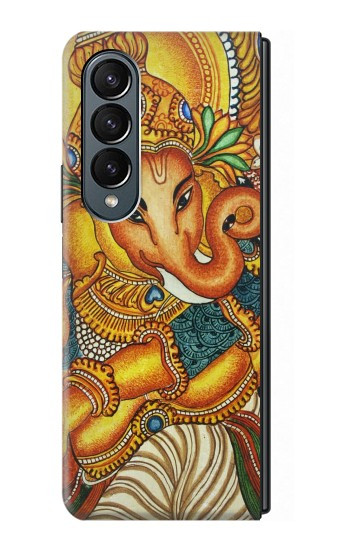 S0440 Dieu hindou Ganesha Etui Coque Housse pour Samsung Galaxy Z Fold 4