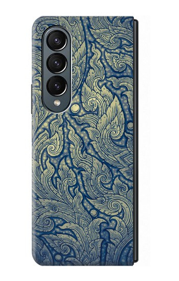S0568 Art de la peinture thaïlandaise Etui Coque Housse pour Samsung Galaxy Z Fold 4