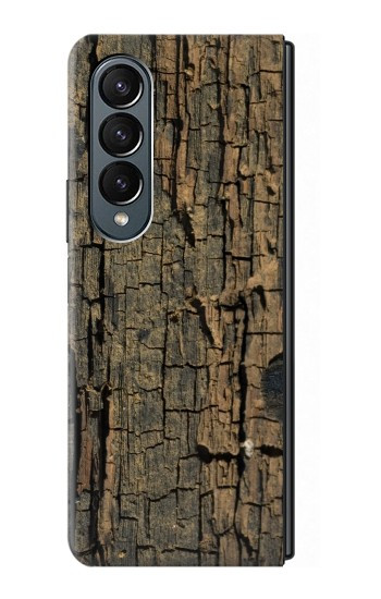 S0598 Bois imprimé graphique Etui Coque Housse pour Samsung Galaxy Z Fold 4