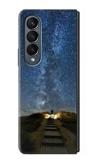 S0734 Stairway to Heaven Islande Etui Coque Housse pour Samsung Galaxy Z Fold 4