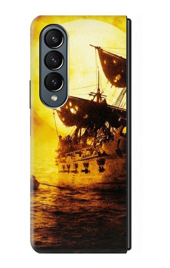 S0841 Pirates Perle noire Etui Coque Housse pour Samsung Galaxy Z Fold 4