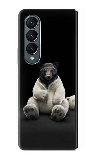 S0878 Ours noir Etui Coque Housse pour Samsung Galaxy Z Fold 4