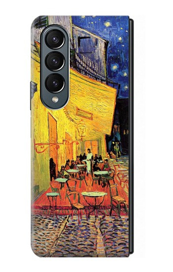 S0929 Van Gogh Café Terrasse Etui Coque Housse pour Samsung Galaxy Z Fold 4