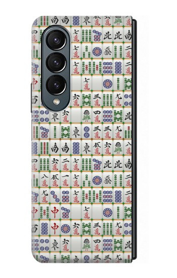 S1051 Mahjong Etui Coque Housse pour Samsung Galaxy Z Fold 4
