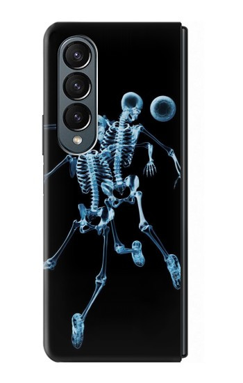 S1111 Football X-ray Etui Coque Housse pour Samsung Galaxy Z Fold 4