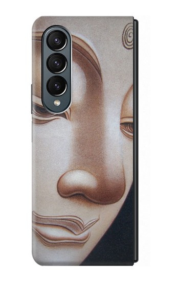 S1255 Visage du Bouddha Etui Coque Housse pour Samsung Galaxy Z Fold 4