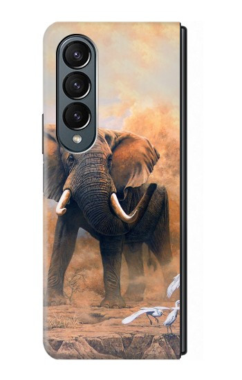 S1292 l'éléphant Etui Coque Housse pour Samsung Galaxy Z Fold 4