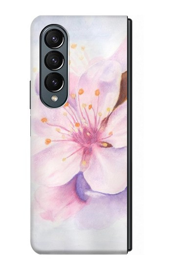 S1415 Fleur de Sakura Art Etui Coque Housse pour Samsung Galaxy Z Fold 4