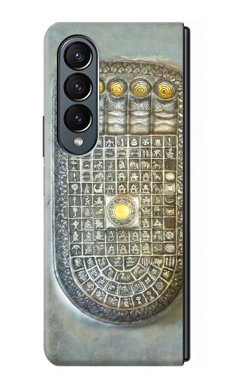 S1484 Bouddha empreinte Etui Coque Housse pour Samsung Galaxy Z Fold 4