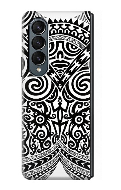 S1655 Tatouage maori Etui Coque Housse pour Samsung Galaxy Z Fold 4