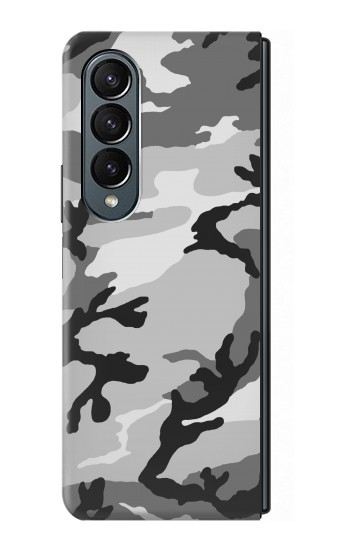 S1721 Neige Camouflage Imprimé graphique Etui Coque Housse pour Samsung Galaxy Z Fold 4