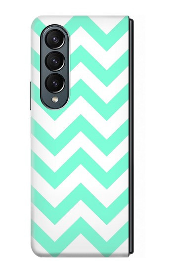 S1723 Monnaie Chevron Zigzag Etui Coque Housse pour Samsung Galaxy Z Fold 4
