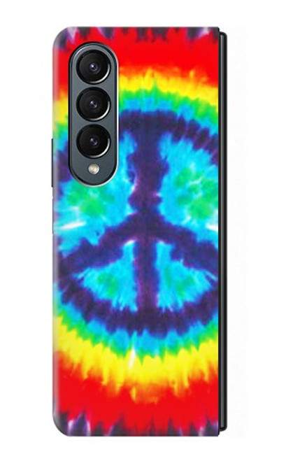 S1870 Tie Dye Paix Etui Coque Housse pour Samsung Galaxy Z Fold 4