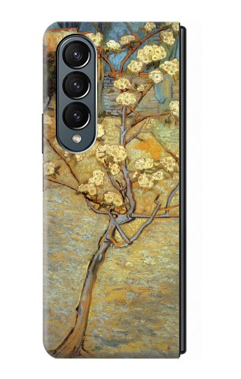 S1978 Van Gogh Lettre poire Etui Coque Housse pour Samsung Galaxy Z Fold 4