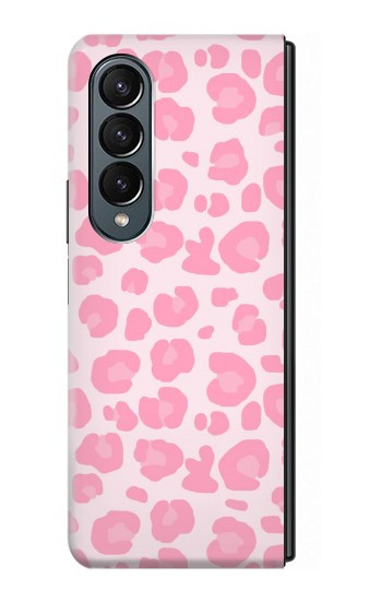 S2213 Motif rose Léopard Etui Coque Housse pour Samsung Galaxy Z Fold 4