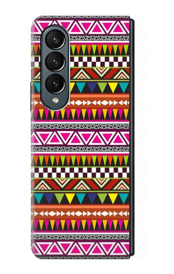S2292 Motif tribal aztèque Etui Coque Housse pour Samsung Galaxy Z Fold 4