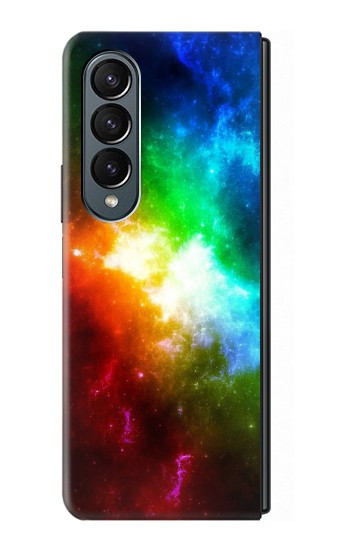 S2312 Arc en ciel coloré espace Galaxie Etui Coque Housse pour Samsung Galaxy Z Fold 4
