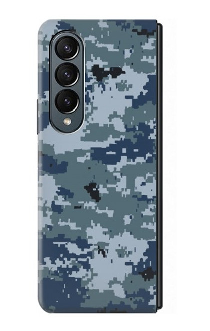 S2346 Marine Camo camouflage graphique Etui Coque Housse pour Samsung Galaxy Z Fold 4