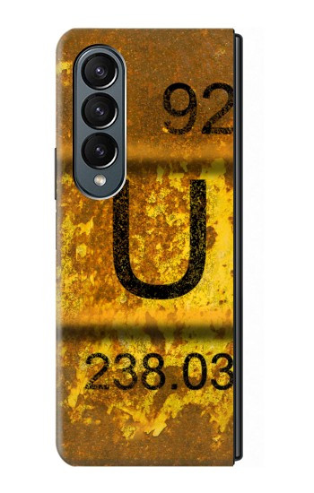 S2447 Vieux nucléaire d'uranium Rusty déchets Baril Etui Coque Housse pour Samsung Galaxy Z Fold 4