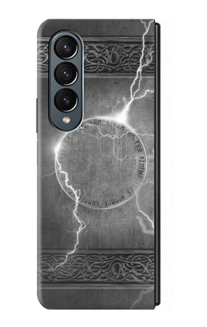 S2533 Thor Tonnerre grève Marteau Etui Coque Housse pour Samsung Galaxy Z Fold 4