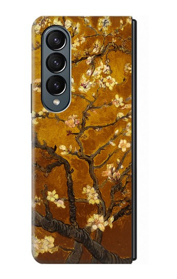 S2663 Fleur jaune Amandier Van Gogh Etui Coque Housse pour Samsung Galaxy Z Fold 4