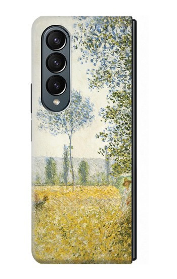 S2682 Claude Monet Champs Au printemps Etui Coque Housse pour Samsung Galaxy Z Fold 4