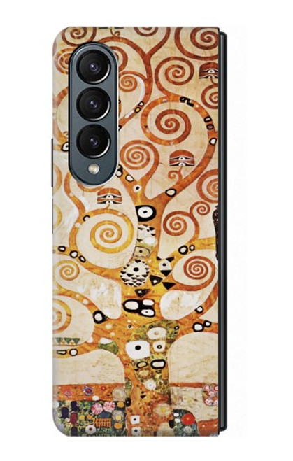 S2723 L'arbre de vie Gustav Klimt Etui Coque Housse pour Samsung Galaxy Z Fold 4