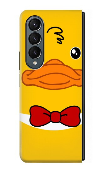 S2760 Canard Tuxedo jaune Dessin animé Etui Coque Housse pour Samsung Galaxy Z Fold 4