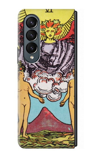S2763 Lovers carte de tarot Etui Coque Housse pour Samsung Galaxy Z Fold 4