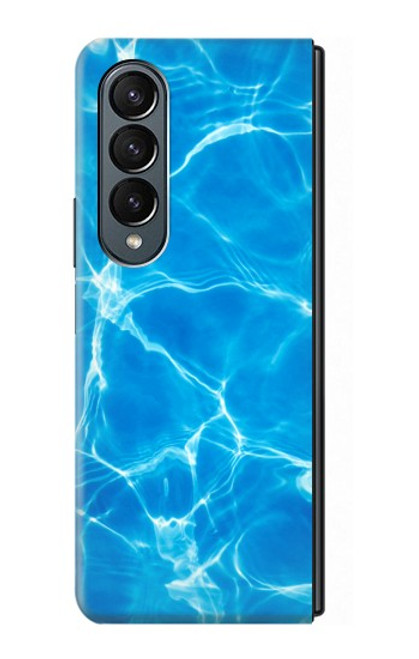 S2788 Bleu Piscine d'eau Etui Coque Housse pour Samsung Galaxy Z Fold 4