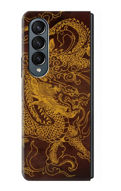 S2911 Dragon chinois Etui Coque Housse pour Samsung Galaxy Z Fold 4