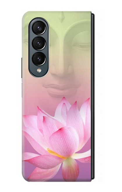 S3511 Fleur de lotus Bouddhisme Etui Coque Housse pour Samsung Galaxy Z Fold 4