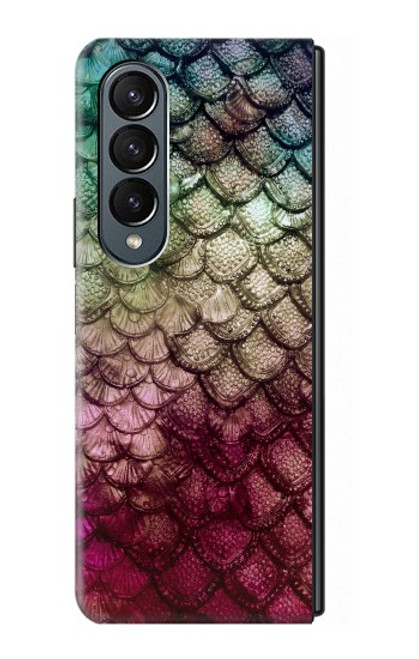 S3539 Sirène écailles de poisson Etui Coque Housse pour Samsung Galaxy Z Fold 4