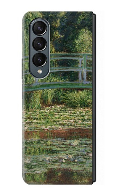 S3674 Claude Monet La passerelle japonaise et la piscine de nénuphars Etui Coque Housse pour Samsung Galaxy Z Fold 4
