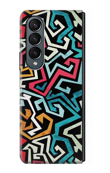 S3712 Motif Pop Art Etui Coque Housse pour Samsung Galaxy Z Fold 4