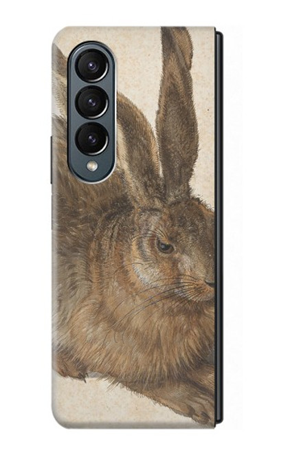 S3781 Albrecht Durer Young Hare Etui Coque Housse pour Samsung Galaxy Z Fold 4