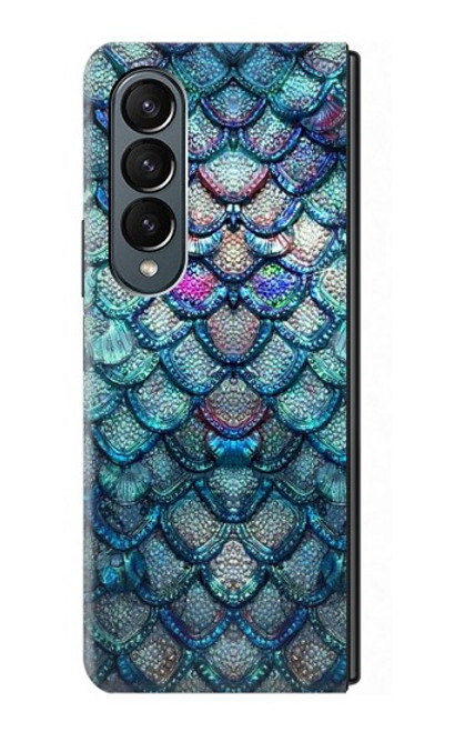 S3809 Écaille de poisson sirène Etui Coque Housse pour Samsung Galaxy Z Fold 4